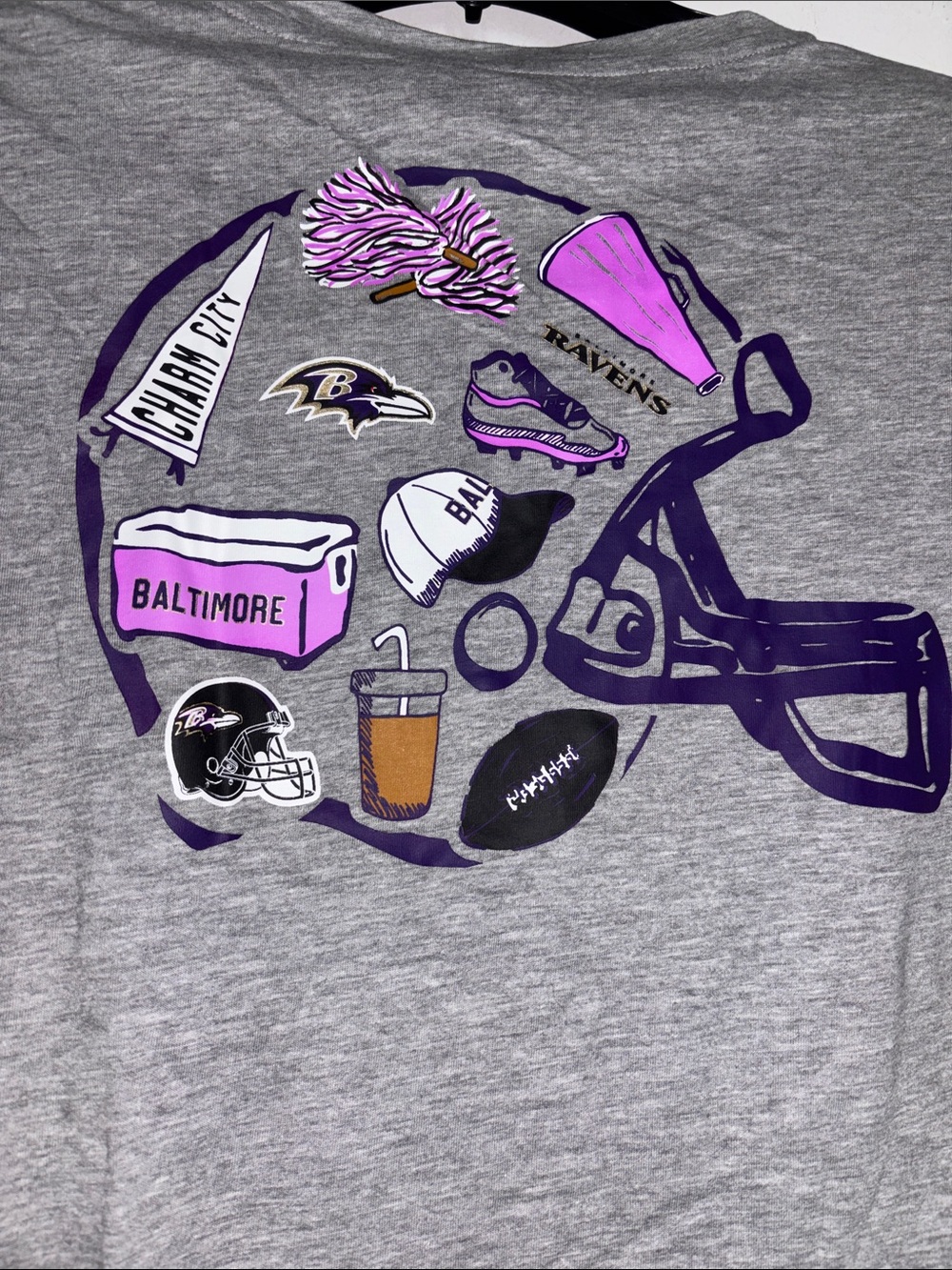 NEW NFL Baltimore ravens and city t shirt